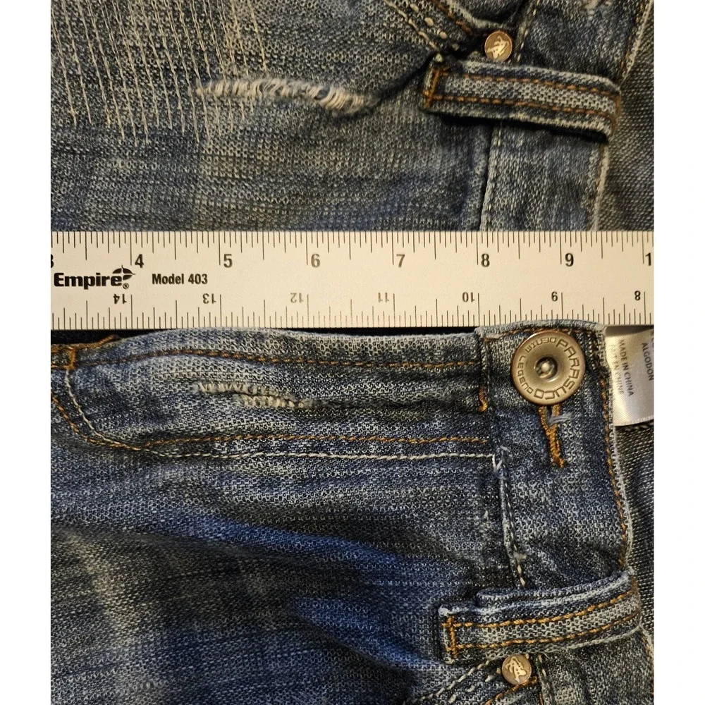 Parasuco Jeans Denim Size 34x34 Distressed Y2K Mens Holes‎ Medium Wash Destroyed